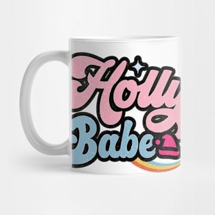 Holly Babe Christmas Vintage Retro Mug